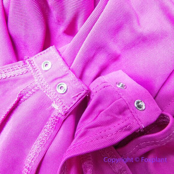New! FARM Rio Twist Detail Cutout Viscose Long Sleeve Bodysuit in Pink, size S - Picture 12 of 16